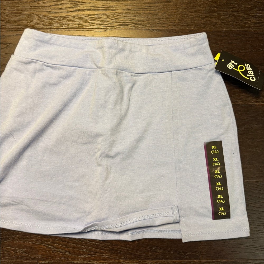 Art Class Light Blue Skirt with Size Detail